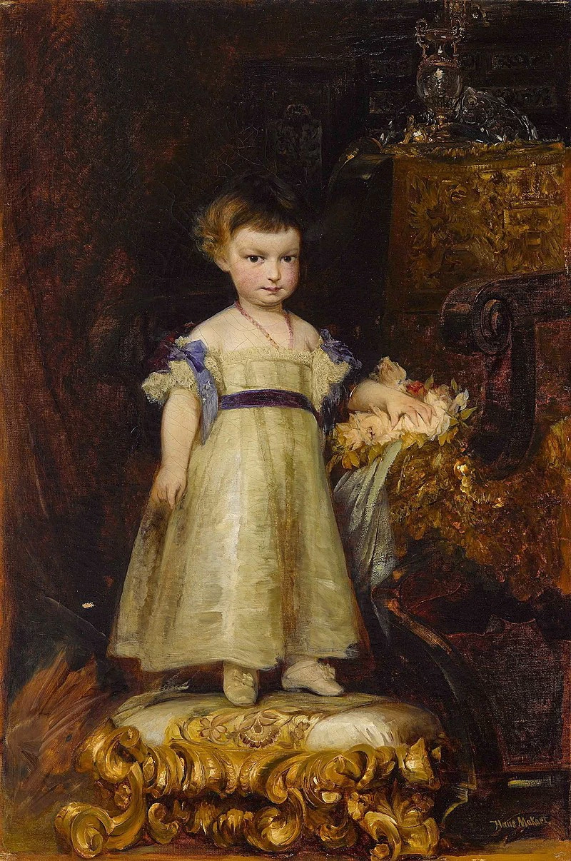 L'arciduchessa Maria Valerie d'Austria (1868 - 1924) da bambina